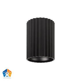 Nella Black Surface Mounted Round Downlight