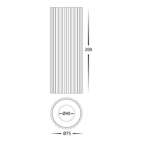 Nella White Surface Mounted Round Downlight