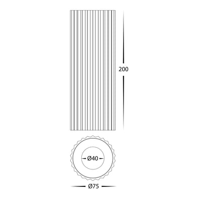 Nella White Surface Mounted Round Downlight