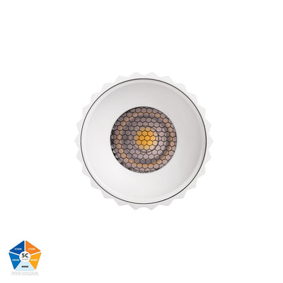 Nella Black Surface Mounted Round Downlight
