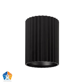 Nella Black Surface Mounted Round Downlight