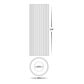 Nella White Surface Mounted Round Downlight