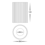 Nella Black Surface Mounted Round Downlight