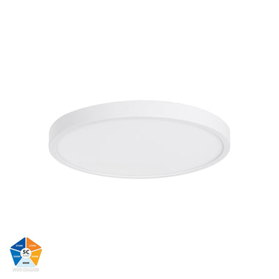 Auster White Dimmable 300mm Slim Oyster Light
