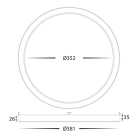 Auster trim to suit HV5865S-WHT