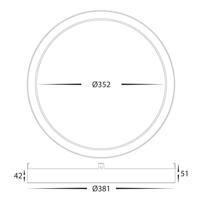 Auster Black + Gold trim to suit HV5865S-WHT