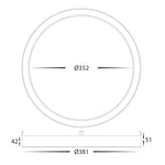 Auster White + Gold trim to suit HV5865S-WHT