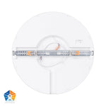 Auster White Dimmable 380mm Slim Oyster Light