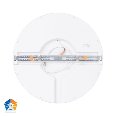 Auster White Dimmable 380mm Slim Oyster Light