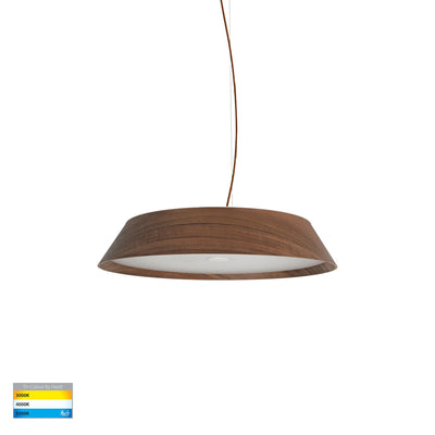 Noyer Walnut Coloured 610mm Pendant Light