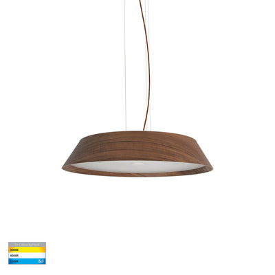 Noyer Walnut Coloured 420mm Pendant Light