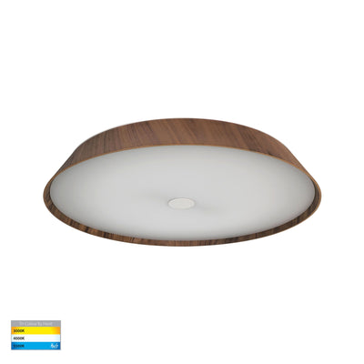 Noyer Walnut Coloured 330mm Oyster Light