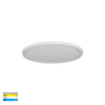Slim White Dimmable 200mm Surface Mounted Slim Oyster Light