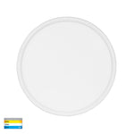 Slim White Dimmable 400mm Surface Mounted Slim Oyster Light