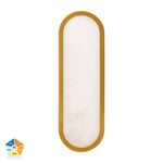 Auster Gold Coloured Wall Light with Alabaster Glass