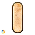 Auster Gold Coloured Wall Light with Alabaster Glass