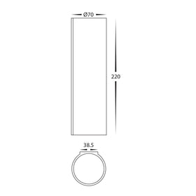 Valec Up & Down Plaster Wall Light