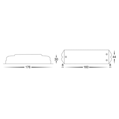 5 Channel LED Strip Receiver 62mm × 51mm