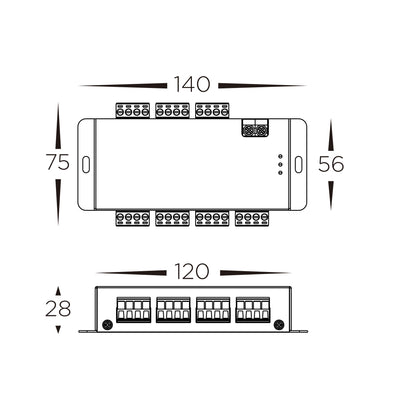 6 Channel SPI Repeater 42mm × 13mm