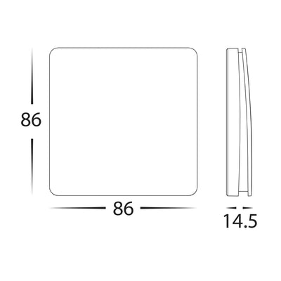 Single Gang White Kinetic Wall Switch