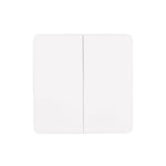 Two Gang White Kinetic Wall Switch