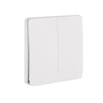 Two Gang White Kinetic Wall Switch