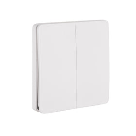 Two Gang White Kinetic Wall Switch