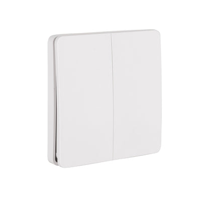 Two Gang White Kinetic Wall Switch