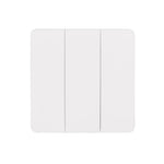 Three Gang White Kinetic Wall Switch
