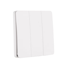 Three Gang White Kinetic Wall Switch