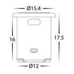 Black Dual Touch Sensor Switch