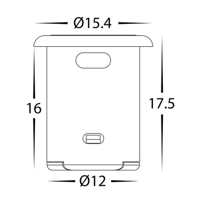 Black Dual Touch Sensor Switch