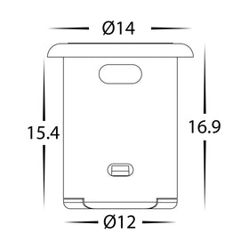 Black Dual Door Sensor Switch