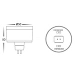 TRI-Colour 9in1 GU10 Globe Triac Dimmable