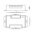 5 Channel LED Strip Repeater 42mm × 51mm