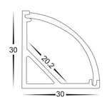 Large Corner Profile 30mm × 30mm