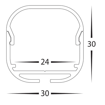 2x end caps to suit HV9693-3030