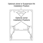 Square Suspended Profile 52mm × 70mm