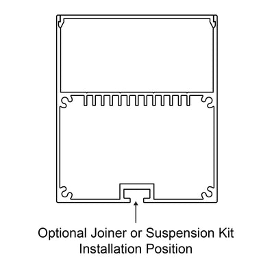 Square Suspended Profile 60mm × 70mm