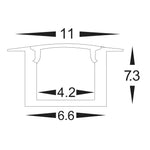 2x Mounting Clips to suit HV9695-1107 - 1 plain & 1 with cab