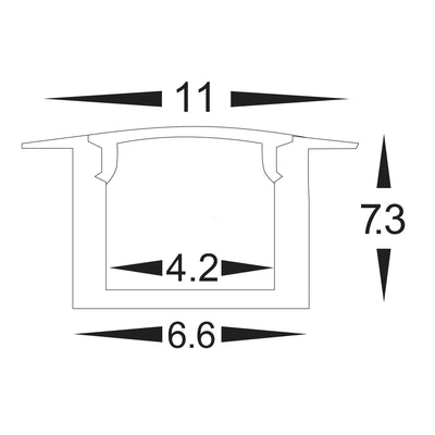 2x Mounting Clips to suit HV9695-1107 - 1 plain & 1 with cab