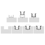 2x End Caps to suit HV9695-2515-BLK - 1 plain & 1 with cable