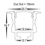2x End Caps to suit HV9695-2520 - 1 plain & 1 with cable ent