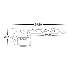 Step Tread Profile 60mm × 20mm