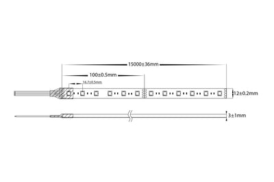 11w RGB Long Run LED Strip Lighting - IP54 / Per Metre