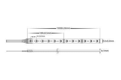 11w RGBW Long Run LED Strip Lighting - IP54 / Per Metre