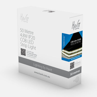 50m Roll 4.8W COB Strip Lighting - IP20