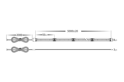 10W COB Strip Lighting -IP20 / Per Metre