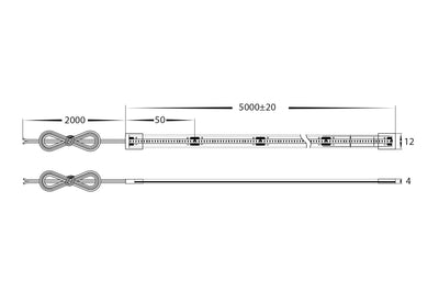 10w CSP Strip Lighting - IP68 / Per Metre