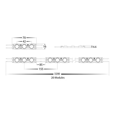 0.72W 10 pack Signage Modules